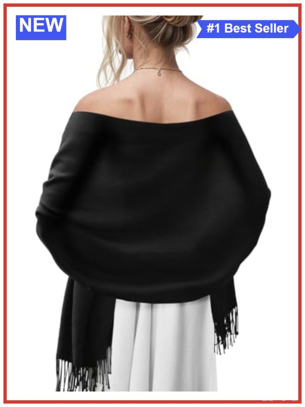 Pashmina Shawl Wrap Large Cozy Scarf Wedding Bridal Evening